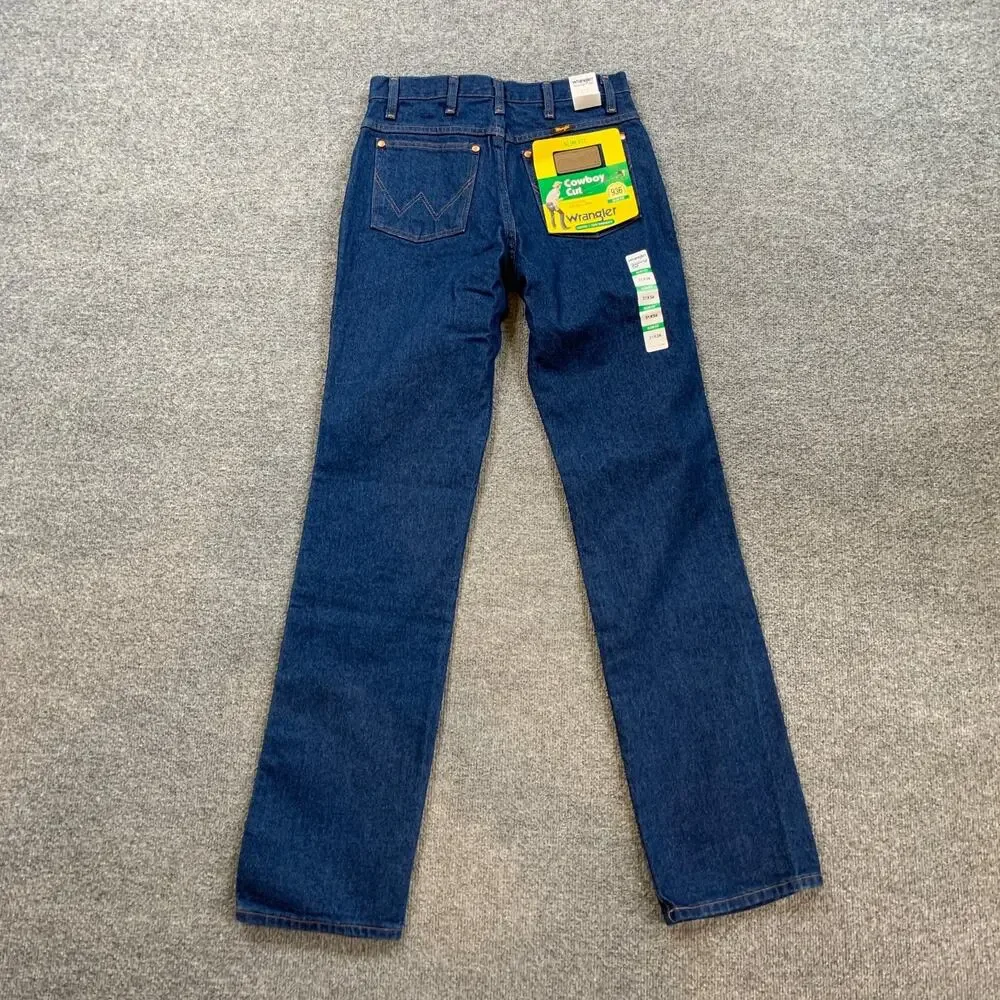 Vintage Wrangler Jeans Mens 31 Blue Cowboy Cut Slim Fit Western Cowboy Denim